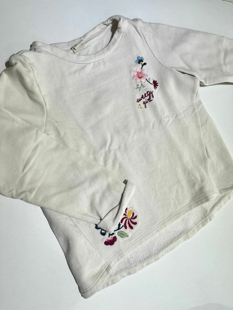 Buzo beige flores Cheeky t4a frisa(336)