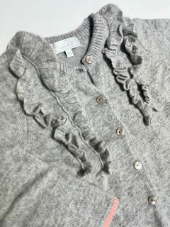 Campera gris tejida volados Baby Cottons t3a (336) - comprar online