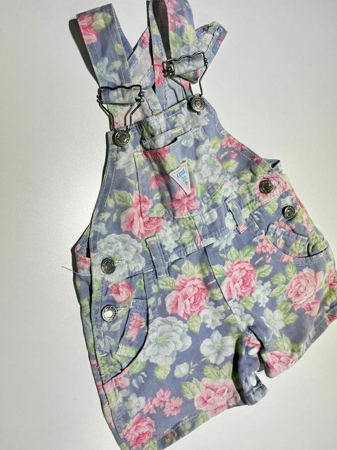 Jardinero corto flores jean Kickback t12m (18)