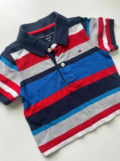 Chomba azul lineas rojas Tommy t12m (334)