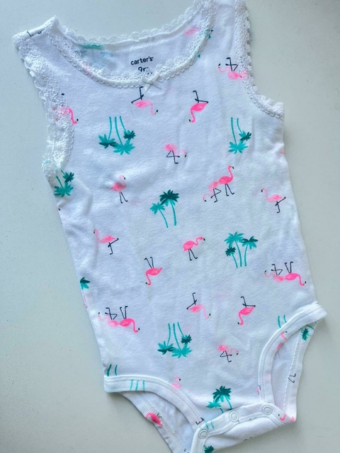 Body musculosa blanco flamenco Carters 9m(194) - comprar online