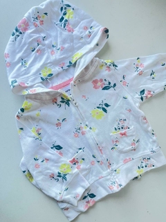 Campera de algodon blanca flores carters 6m (194) - comprar online