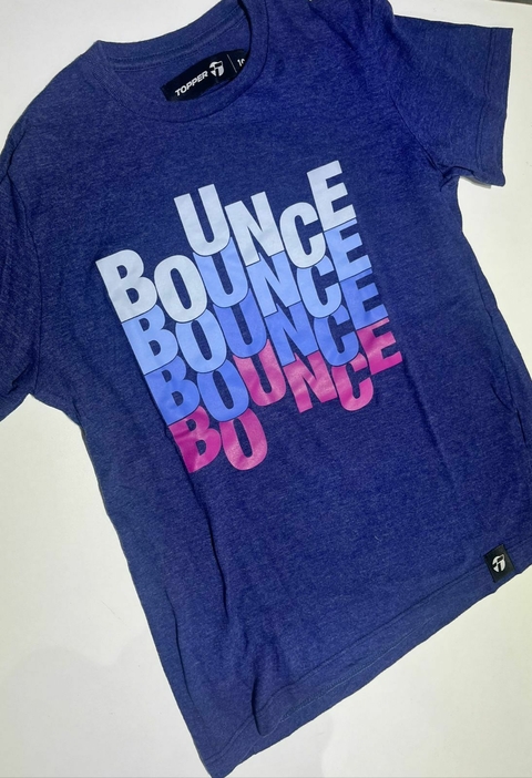 Remera azul letras Topper t10a(161) - comprar online