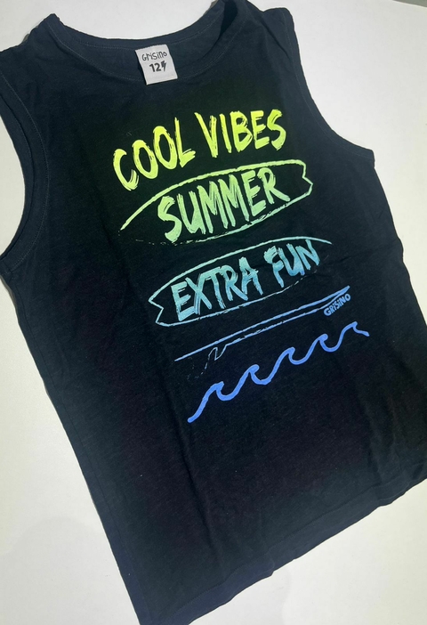 Musculosa negra Summer Grisino t12a(161) - comprar online