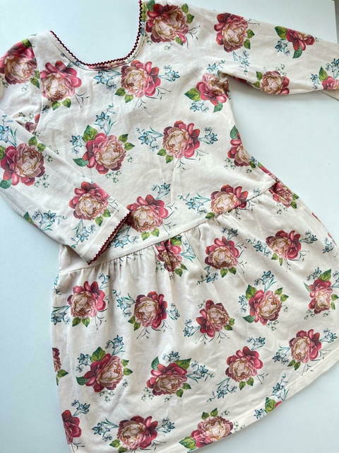 Vestido ml flores t6 Akiabara (113) - comprar online