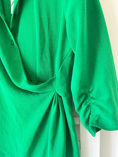 Vestido verde corto ML NUEVo ZARA t XL(ci7) - Indy circular