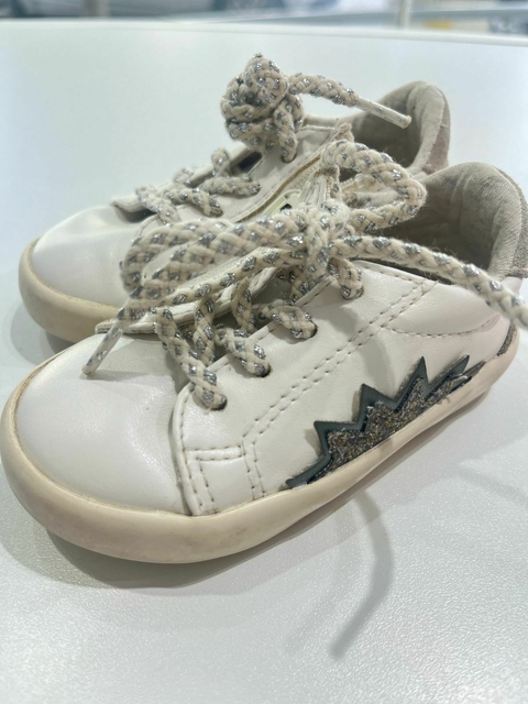Zapatillas blancas estrella Zara t19(347) - comprar online