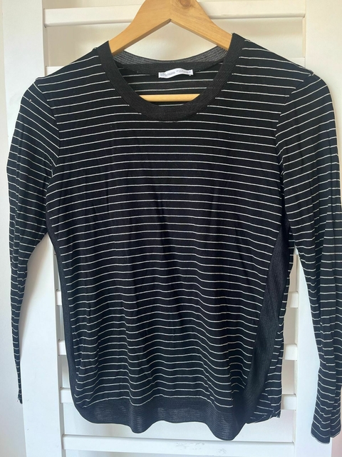 Sweter de algodon negro lineas Zara tS(ci 23) - comprar online