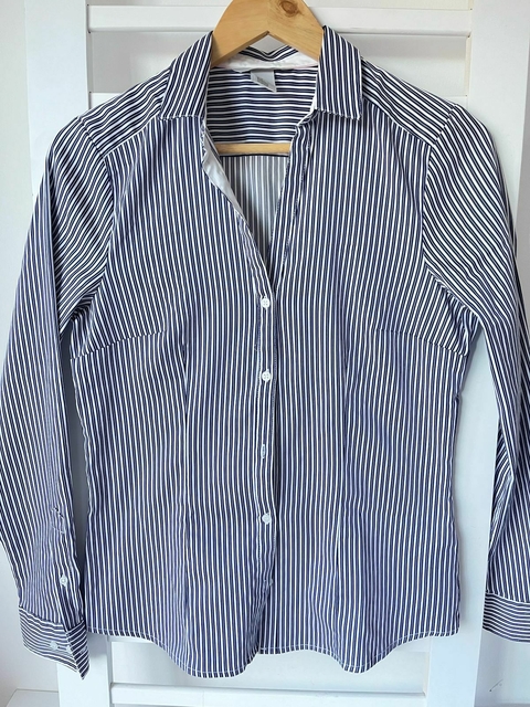 Camisa lineas azules y blancas H&M t38 (ci 23) - comprar online
