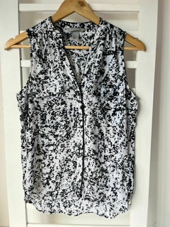 Camisa sin mangas beige manchas negras H&M t38/m(ci 23) - comprar online