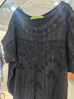 Remera negra con brillos Rapsodia tM (ci29) - tienda online