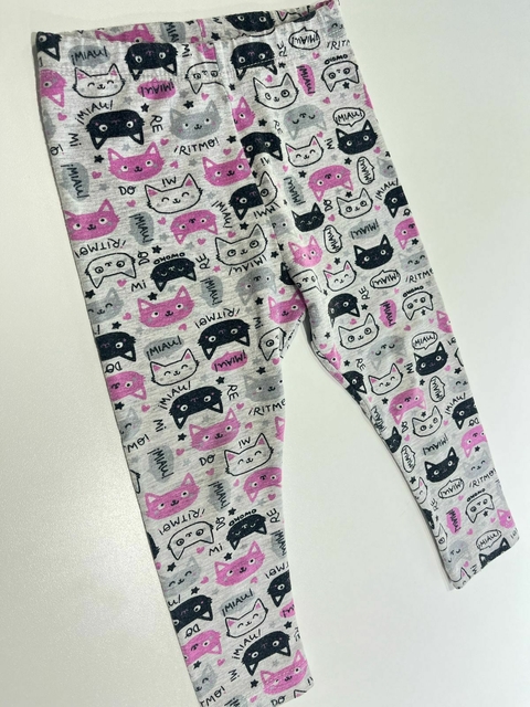 Calza gris gatitos Owoko t2a(345) - comprar online