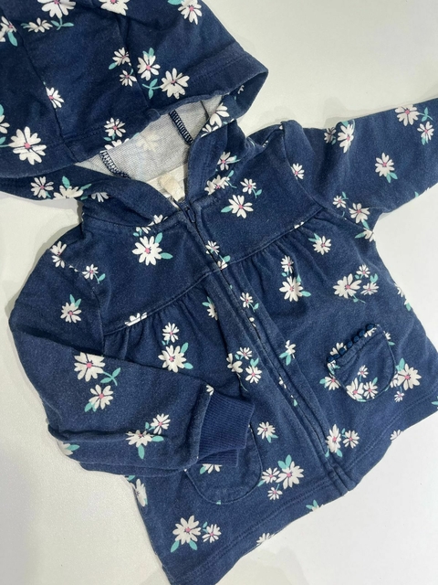 Campera azul flores blancas Carters t9m (129) - comprar online