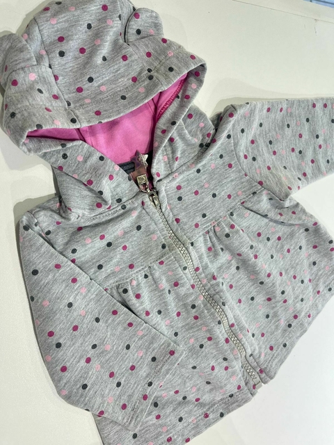 Campera gris con lunares Owoko t6m (129) - comprar online
