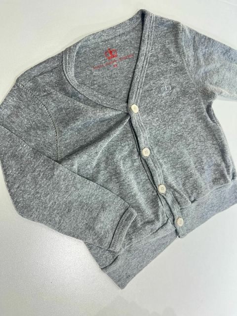 Saquito de algodon gris Paula t6m(129) - comprar online