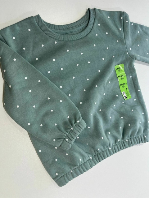 Buzo verde lunares t18m Primark NUEVO (01) - comprar online