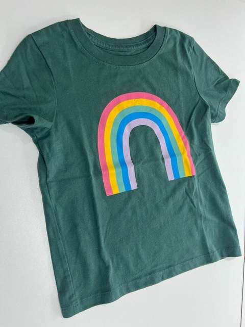 Remera MC verde arcoiris Cat & Jack t4 (306) - comprar online