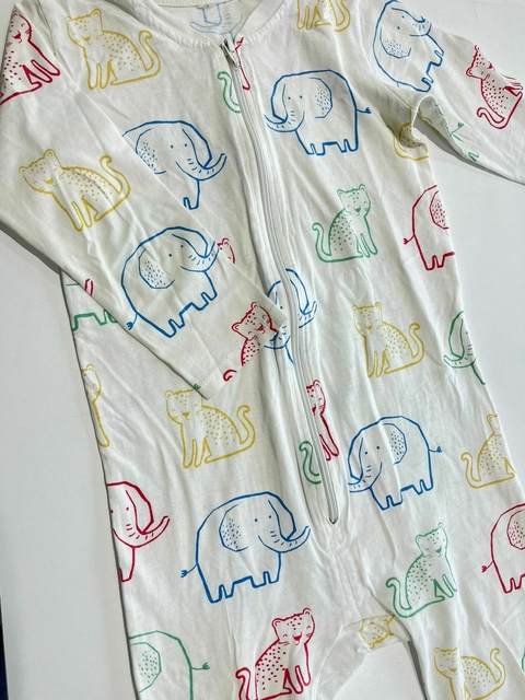 Enterito pijama Blanco animales t3a(37) - comprar online