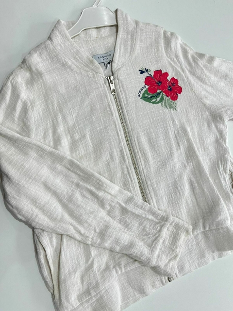 Campera blanca algodon Kosiuko t10(160) - comprar online