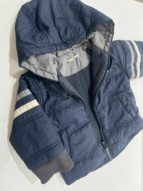 Campera azul inflable con polar MImo t12m(01) - comprar online