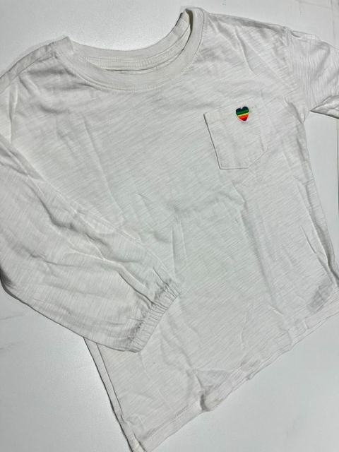 Remera ml blanca con bolsillo Gap t5-6a (135) - comprar online