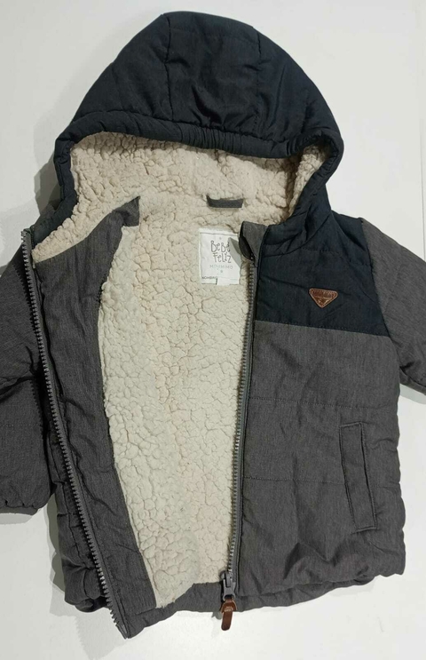 Campera inflable corderito gris MImo t18m (369) - comprar online