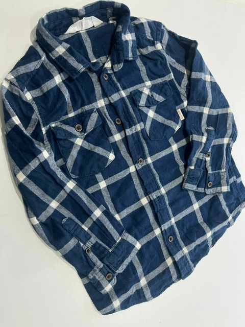 camisa azul leñadora hym t 3-4 (374) - comprar online