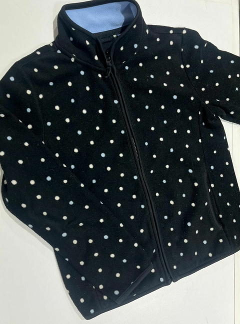 campera negra polar lunares uniqlo t 9-10 (374) - comprar online