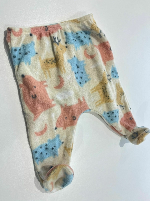 pantalon de polar beige hasta los pies con animales crayon T RN (375) - comprar online
