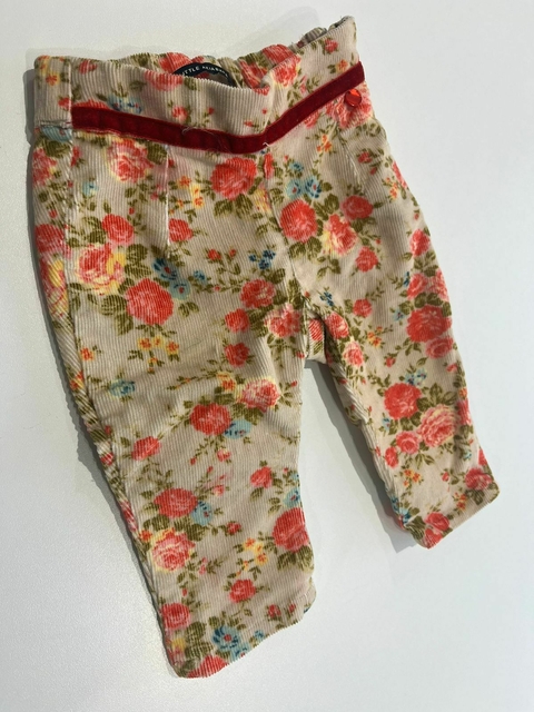 pantalon con flores rojas Akiabara T6m (375) - comprar online