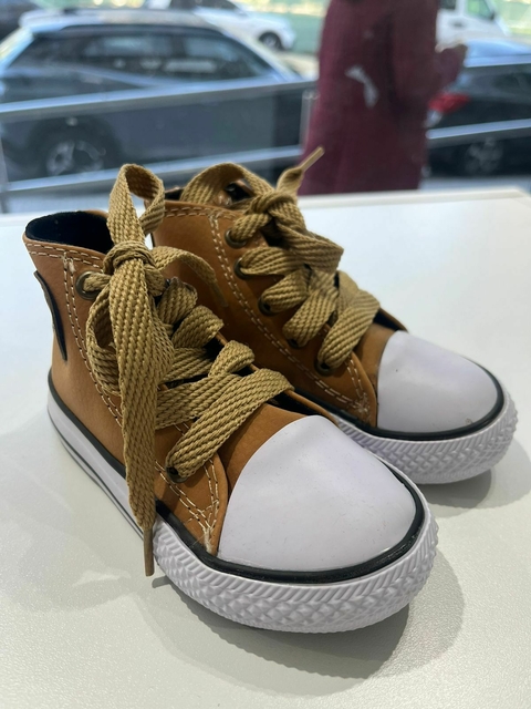 ZAPATILLAS NUEVAS TIPO BOTITA WESS KIDS MARRONES (106) - comprar online