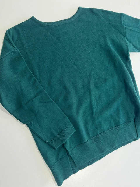 Sweter de hilo verde bosque Zara t5a(173) - comprar online