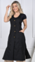 JALECO FEMININO - ELOAH - BLACK (PRETO) - comprar online
