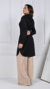 JALECO FEMININO - JULIA - WAIHTE (PRETO) na internet