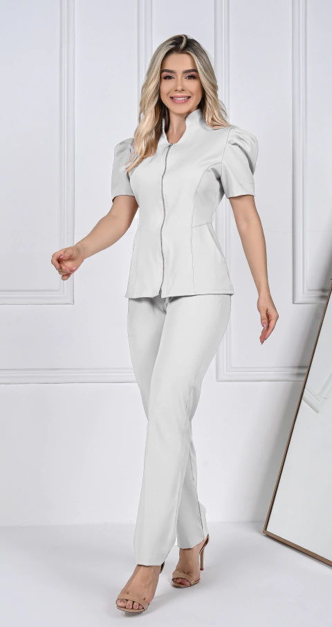 SCRUB FEMININO - THAIS - BRANCO