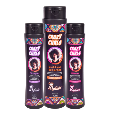 Kit Crazy Curls para Cabelos Cacheados e Crespos - comprar online