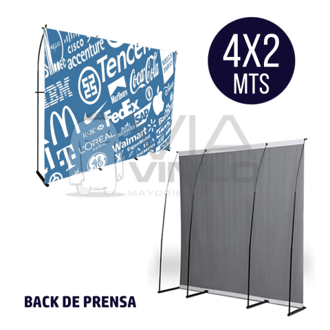 PORTA BANNER 4.00X2.00 BACK PRENSA