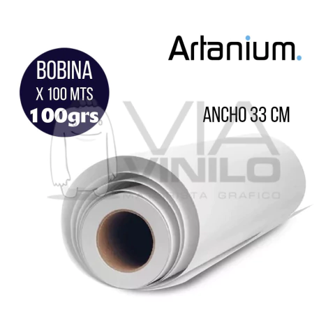 BOBINA PAPEL SUBLIMAR ARTANIUM - 0.33x100 mt - 100gr - comprar online