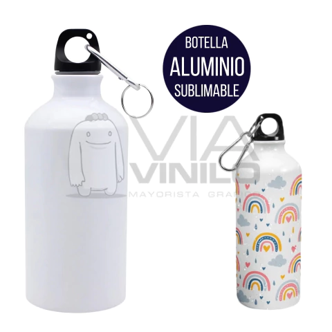 BOTELLA DE ALUMINIO SUBLIMABLE 1 TAPA - comprar online