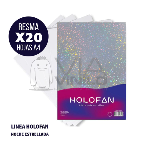 HOLOFAN EFECTO NOCHE ESTRELLADA - A4 ADHESIVO