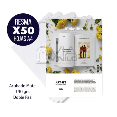 MATELINA 140 GRS A4 MATE DOBLE FAZ