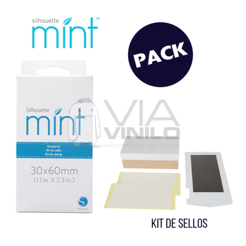 KIT DE SELLO (30MM X 60MM) - MINT SILHOUETTE