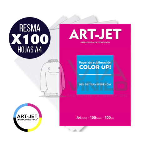 PAPEL SUBLIMACION A4 ART JET x100h
