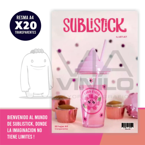 Vinilo Sublimable Transparente Sublistick Art-jet A4 20h