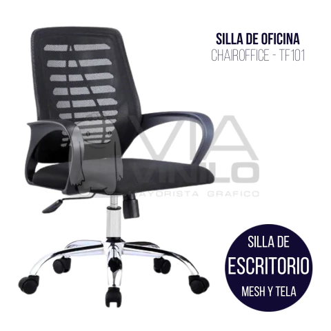 SILLA DE ESCRITORIO MESH Y TELA