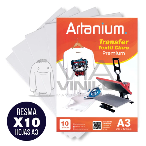 TRANSFER PREMIUM TELA CLARA A3 X10H ARTANIUM