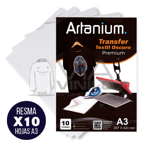 TRANSFER PREMIUM TELA OSCURA A3 X10H ARTANIUM