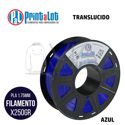 PLA ART® GLAM! AZUL TRANSLÚCIDO