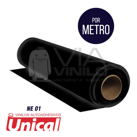 VINILO CALANDRADO UNICAL - NEGRO - NE01