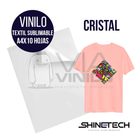 VINILO TERMO TEXTIL CRISTAL X10 HOJAS A4 - comprar online
